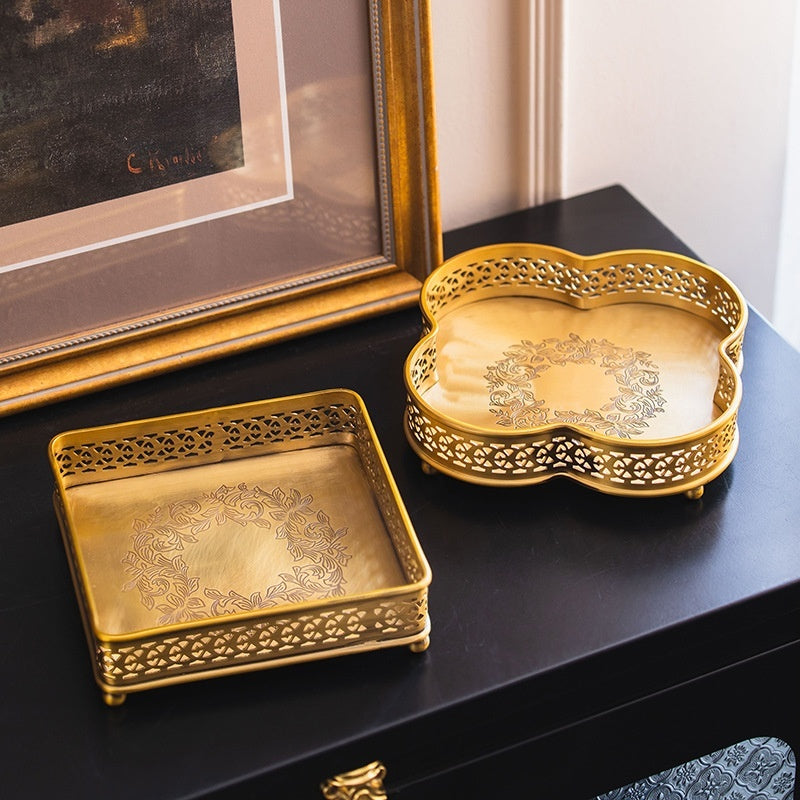 Brass Carved Tray