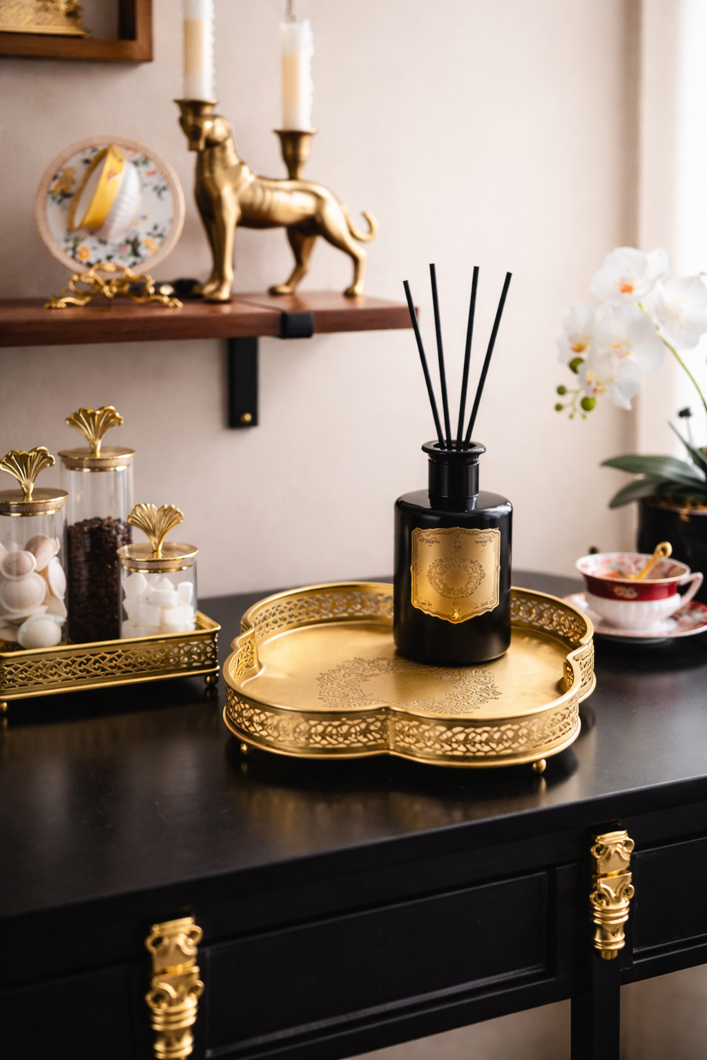 Brass Carved Tray