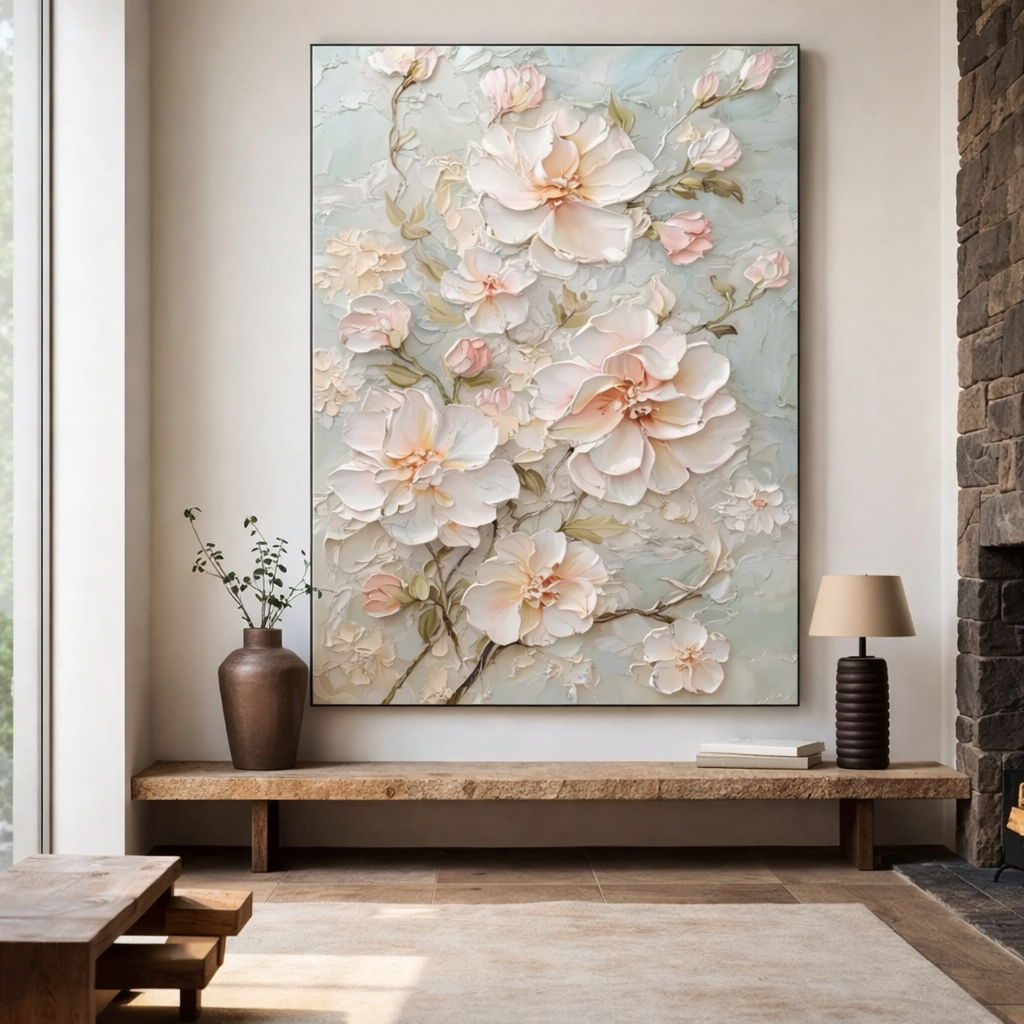 Blush Reverie Oil Painting