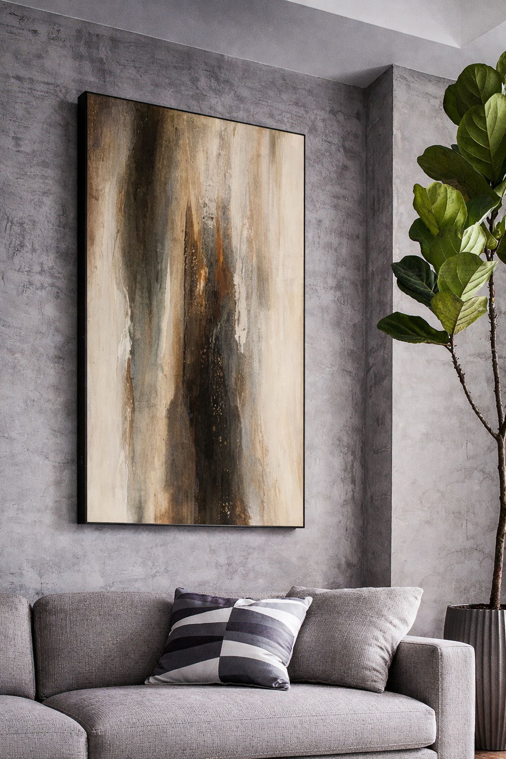 Muted Earth Oil Painting