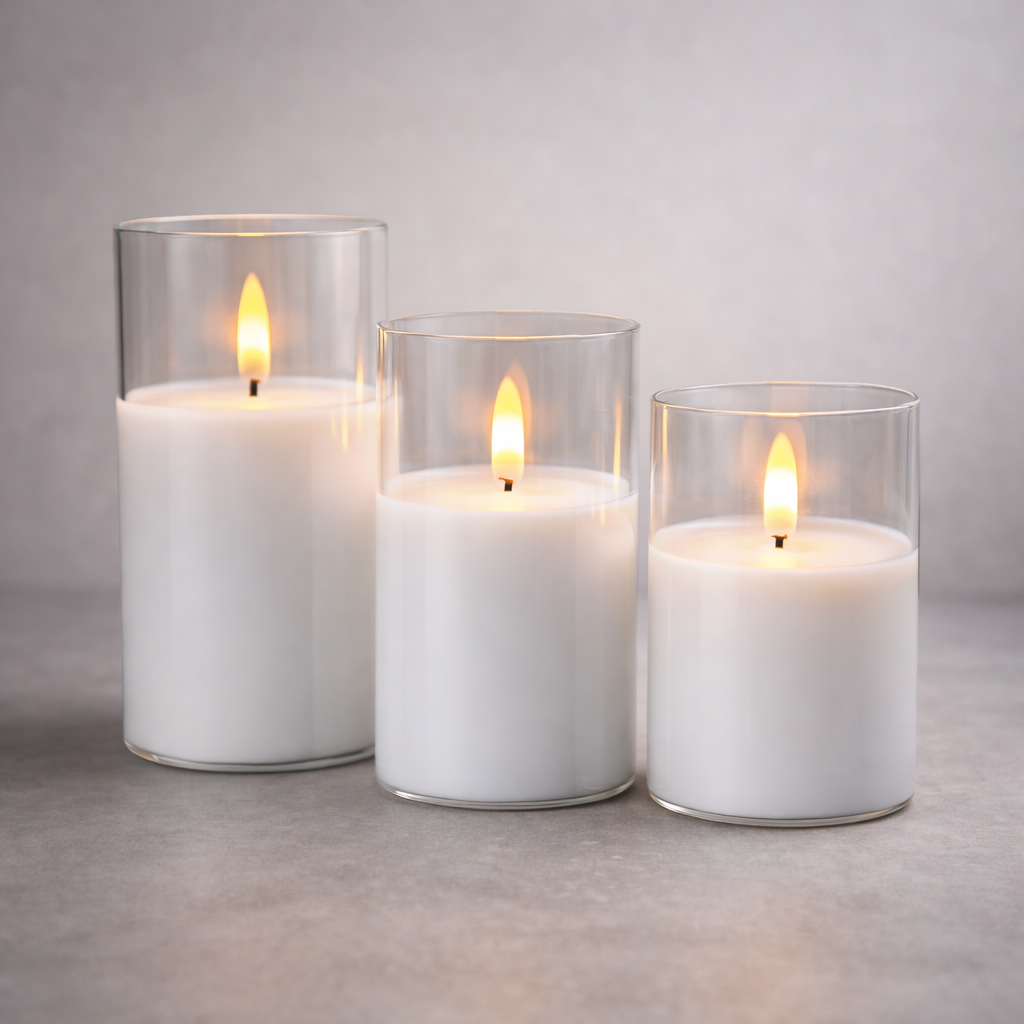 Flameless Candle Trio