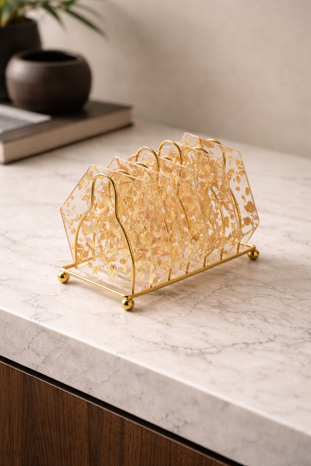 Gold Coaster Set